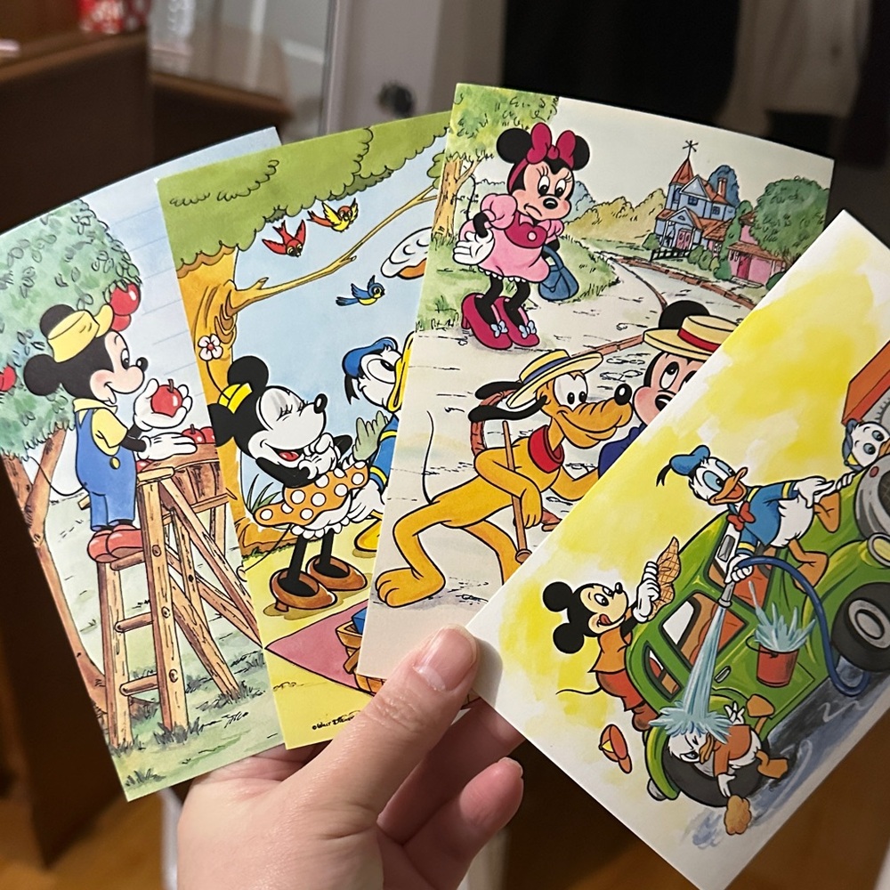 Disney Character Postcards Set